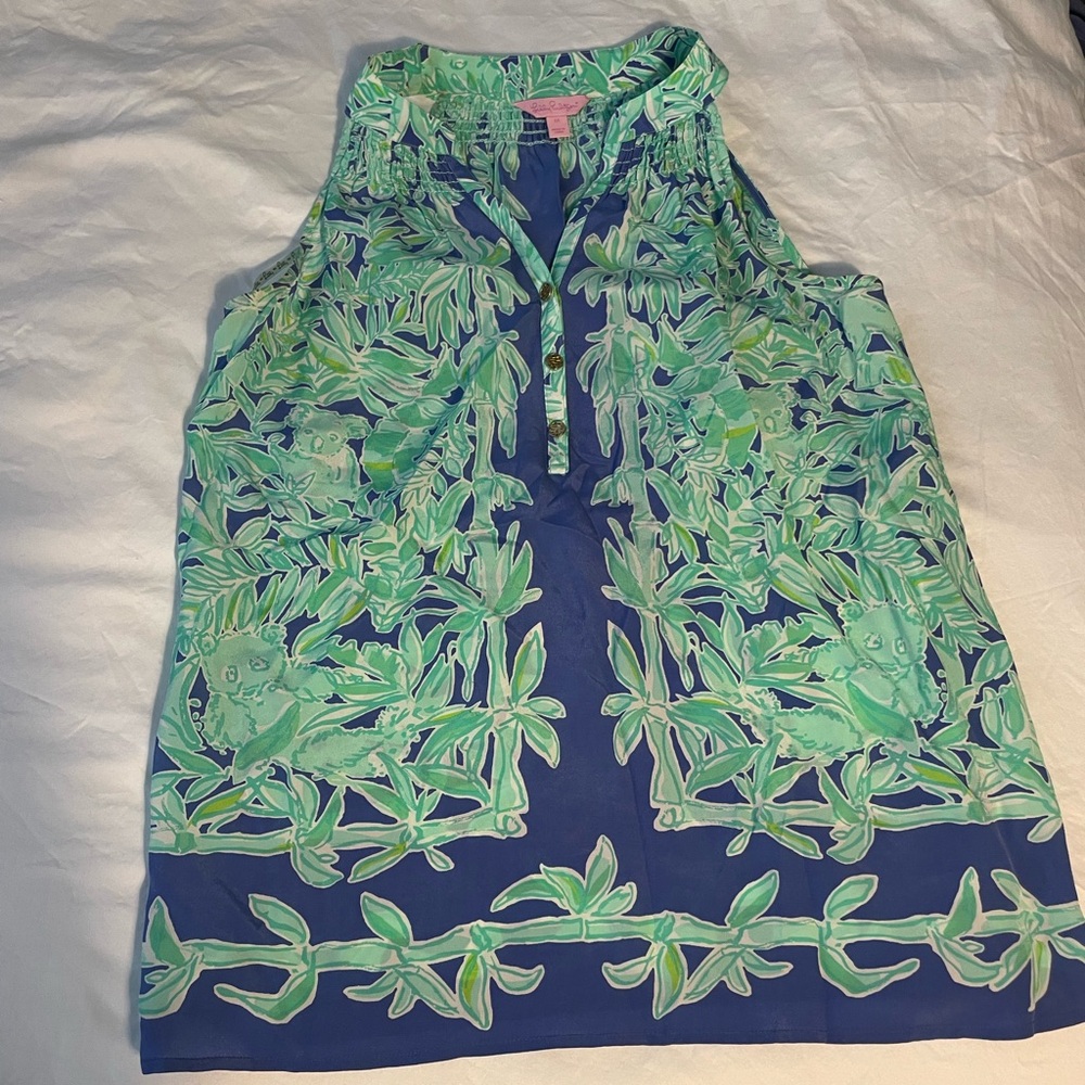 Lilly Pulitzer Printed Sleeveless Blouse